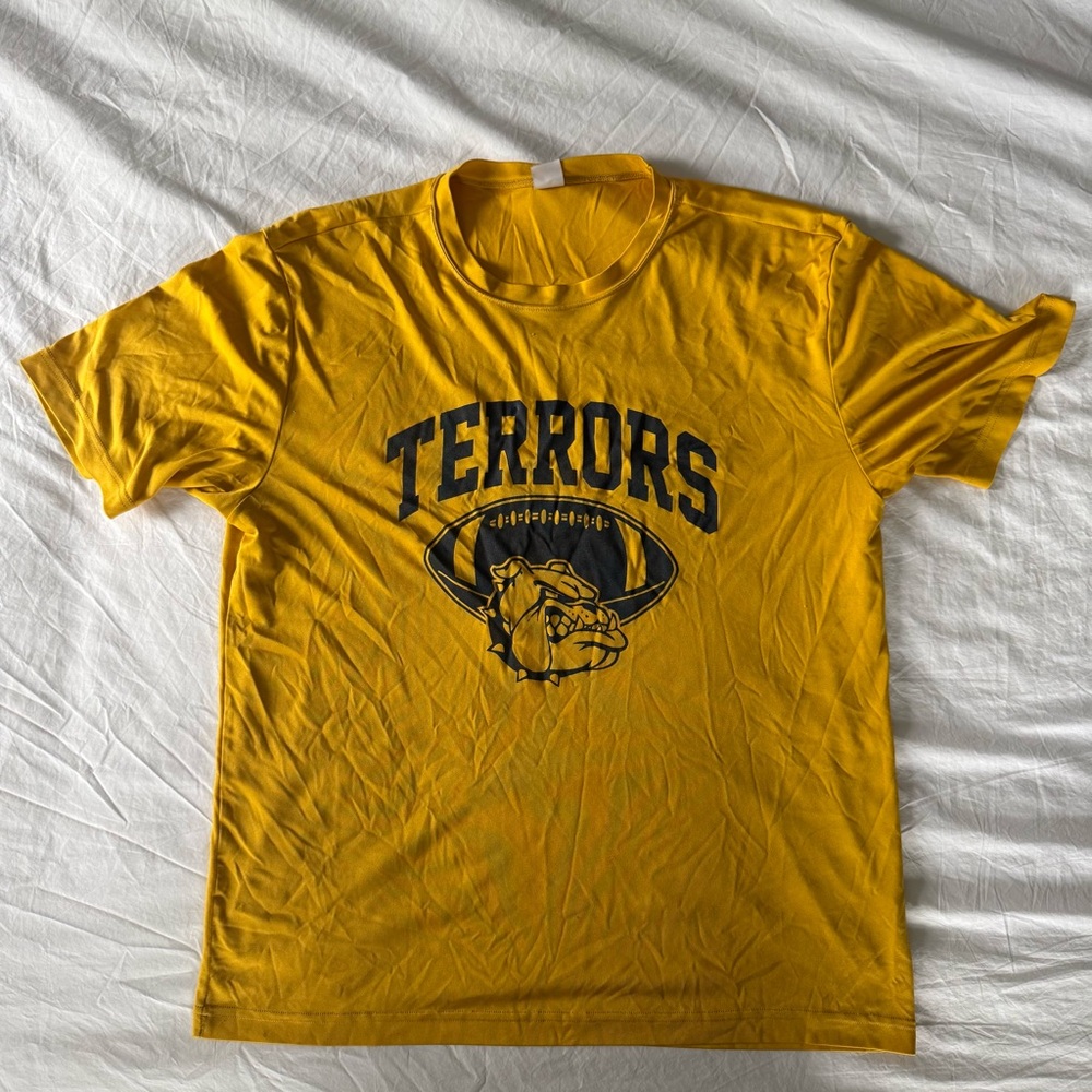 Vintage "Terrors" Sport Tek Yellow Short Sleeve Moisture Wicking T-Shirt